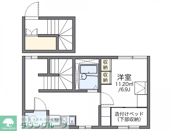 レオパレスカサベルテの物件間取画像